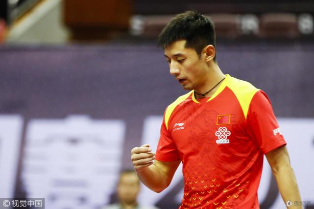 中国队鏖战韩国队，张继科带队取胜